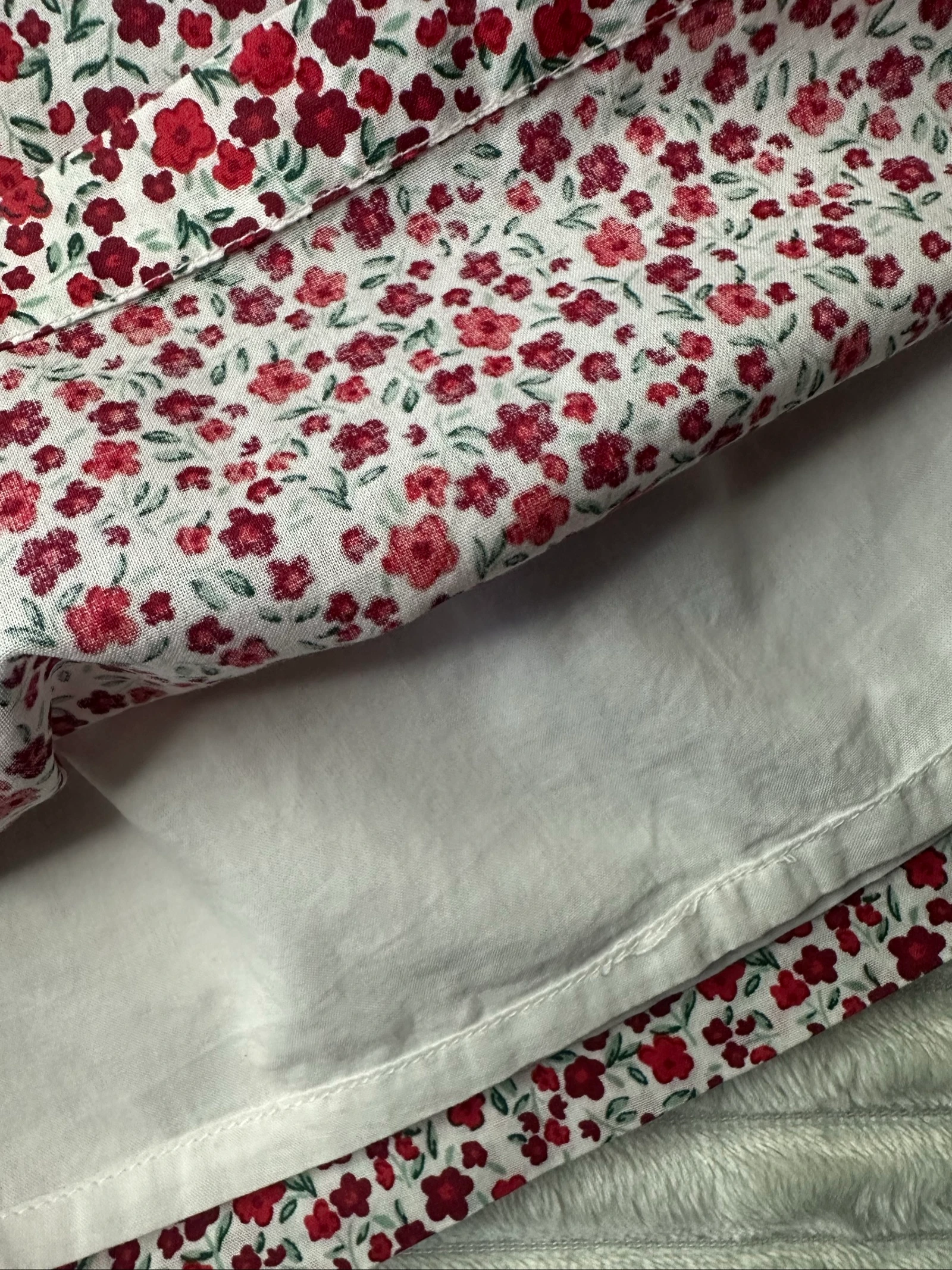 Bloemenjurk met korte mouwen wit en rood 2 jaar Kiabi – photo 5